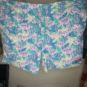 Vineyard Vines Sea Turtle Print Swim Shorts
